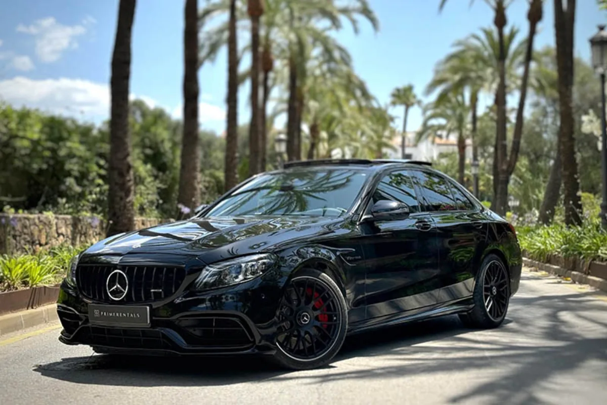 Rent Mercedes-Benz C63 AMG Sedan in Marbella